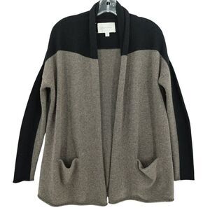 Brochu Walker Tan Black Cardigan Sweater